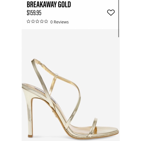 Steve Madden Gold Strappy High Heel Sandals - Picture 1 of 8